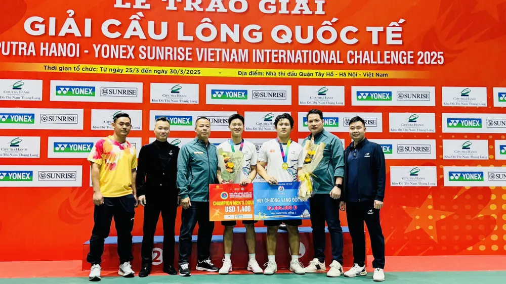 Đình Mạnh và Đình Hoàng sẽ dự giải vô địch châu Á 2025 tới đây ở Trung Quốc. Ảnh: VBF