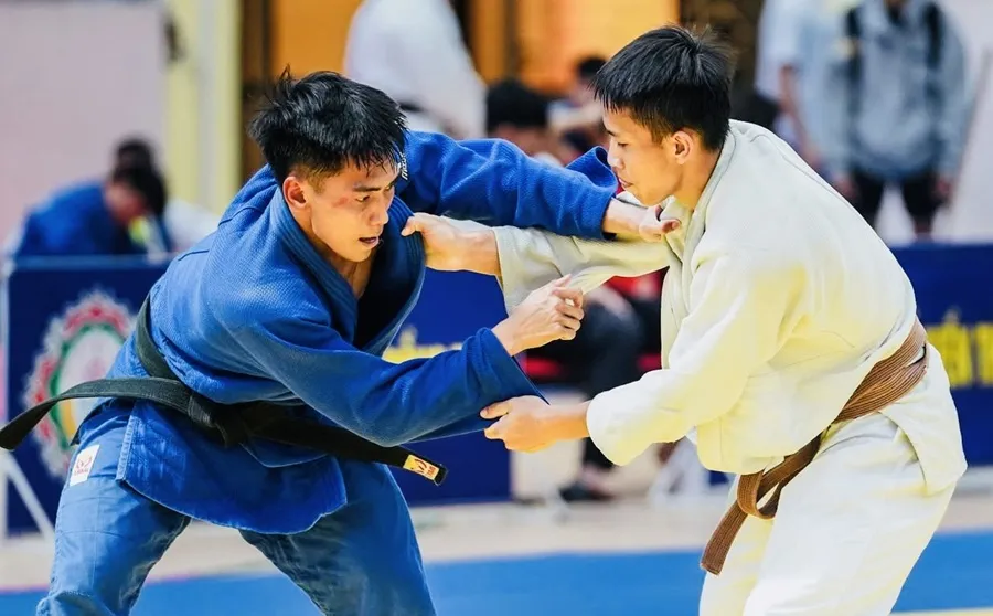 Các VĐV đã thi đấu tại giải vô địch judo quốc gia 2025 ở Đồng Tháp. Ảnh: CAO SỸ HỒNG QUANG