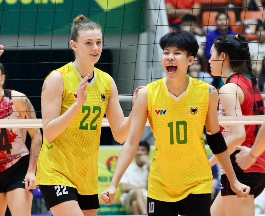 Đội VTV Bình Điền Long An sẽ thi đấu trận bán kết với Binh chủng Thông tin để tìm vé dự chung két. Ảnh: DŨNG PHƯƠNG