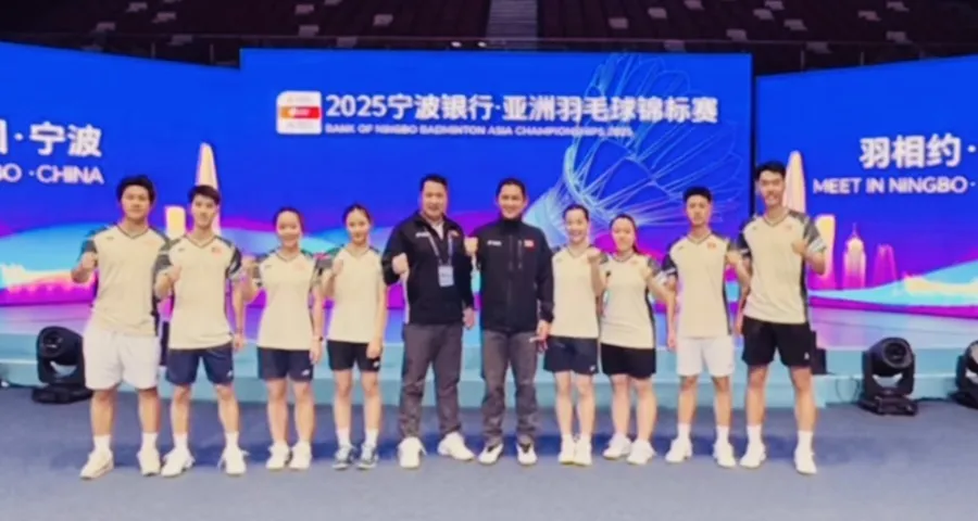 Tuyển thủ đội tuyển cầu lông Việt Nam đã ra thi đấu giải châu Á 2025. Ảnh: NGÔ TRUNG