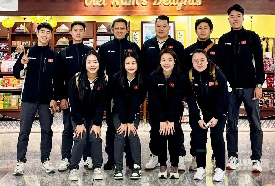 Đội cầu lông Việt Nam thi đấu chưa thành công trong các trận tại vòng sơ loại của nhiều nội dung. Ảnh: VBF