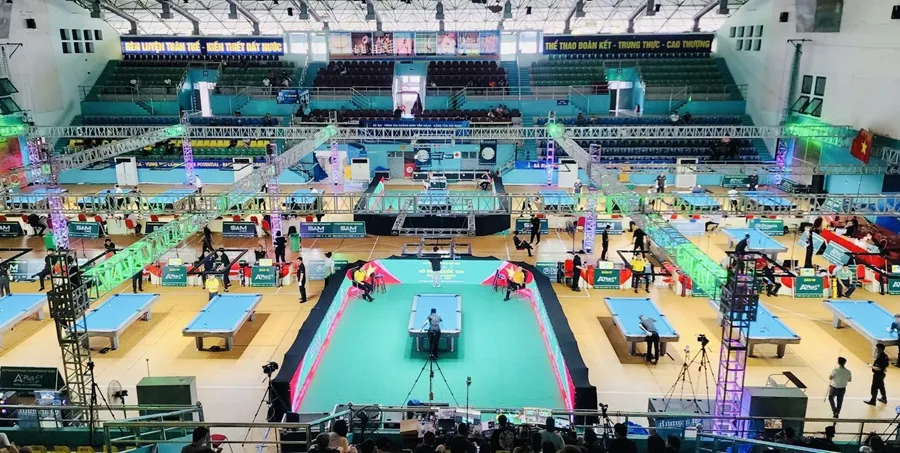 Vòng 1 giải billiards & snooker quốc gia 2025 đã bắt đầu tranh tài tại Bà Rịa-Vũng Tàu và các cơ thủ đã hết án cấm được góp mặt. Ảnh: BTC