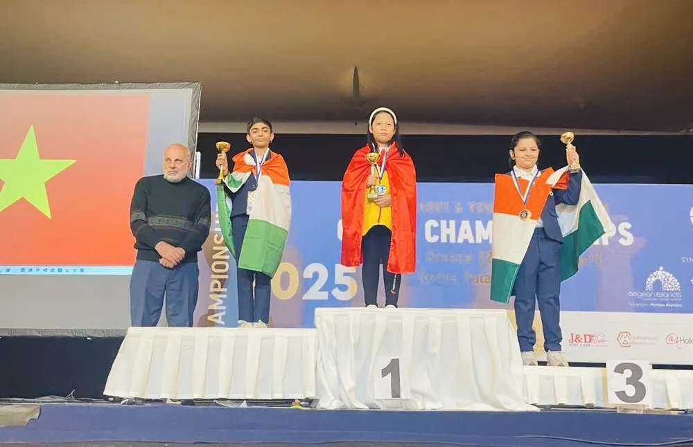 Cờ vua Việt Nam đã có những chiến thắng quan trọng tại giải vô địch cờ nhanh, chớp trẻ thế giới 2025. Ảnh: NGUYỄN MINH