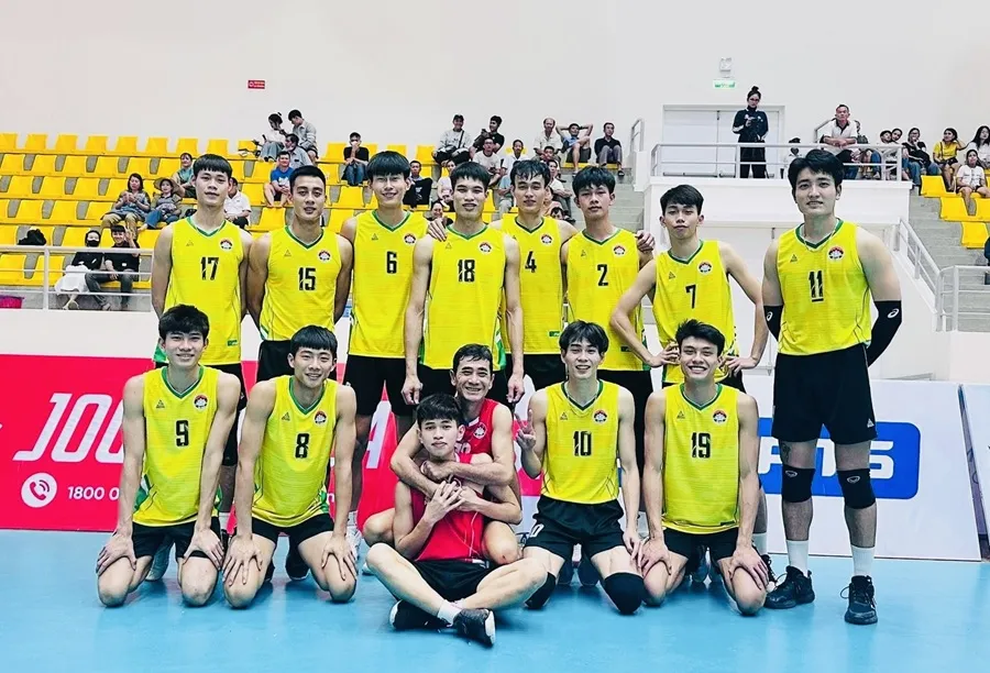 Đội nam Hà Tĩnh đã giành quyền dự vòng chung kết giải hạng A toàn quốc 2025 sau khi chơi thuyết phục ở vòng bảng. Ảnh: TRẦN ĐĂNG