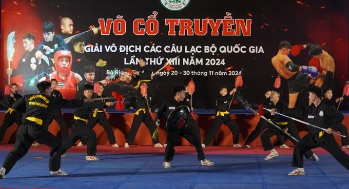 VĐV võ cổ truyền cả nước sẽ tiếp tục thi đấu giải các câu lạc bộ quốc gia ở Thái Nguyên. Ảnh: PHÚ NGÂN