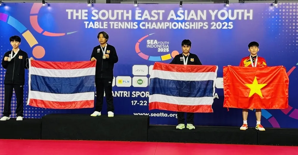 Bóng bàn trẻ Việt Nam giành thêm HCĐ trong ngày cuối tại giải. Ảnh: SPORTTV