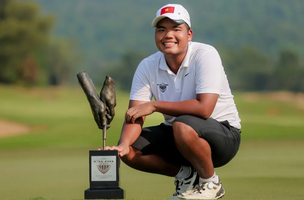 Đức Sơn có cơ hội bảo vệ ngôi vô địch giải Faldo Serie châu Á trên sân nhà lần này. Ảnh: VGA