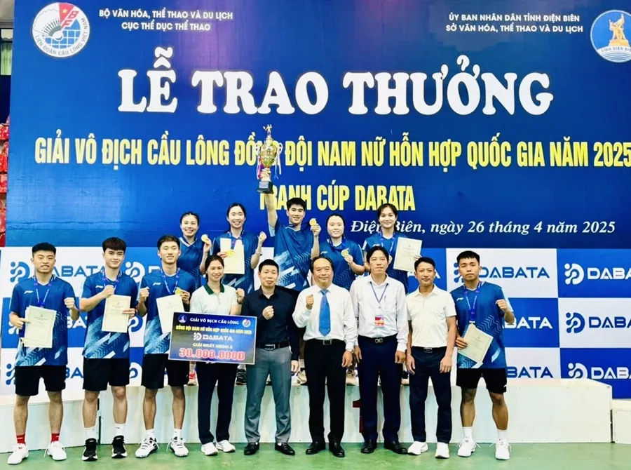 Đội Bắc Giang đã giành ngôi vô địch giải năm nay. Ảnh: VBF