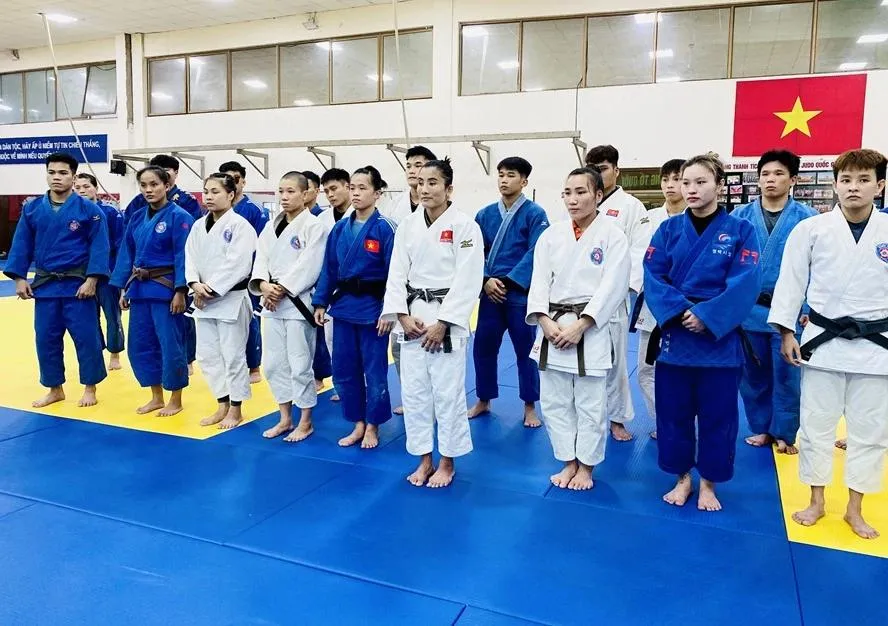 Đội tuyển judo Việt Nam đã thi đấu và tích lũy kinh nghiệm đáng kể từ giải vô địch châu Á 2025. Ảnh: MINH MINH