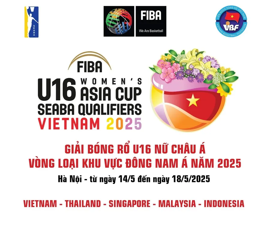 Việt Nam tổ chức vòng loại của khu vực Đông Nam Á giải bóng rổ U16 châu Á 2025. Ảnh: VBA