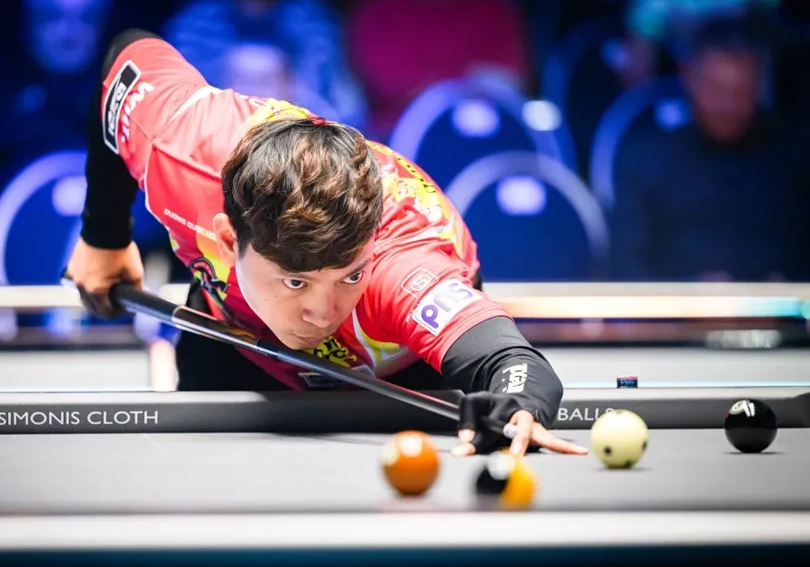 Dương Quốc Hoàng có 2 chiến thắng để đi tiếp tại giải pool UK Open 2025. 