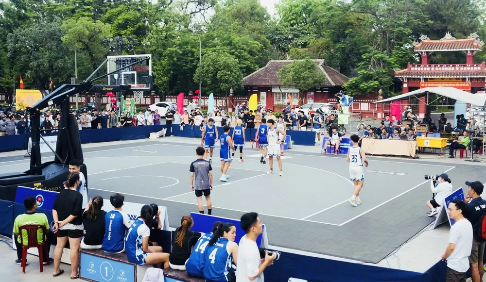 Giải 3x3 U23 quốc gia 2025 đang được tổ chức tại thành phố Huế. Ảnh: VBF