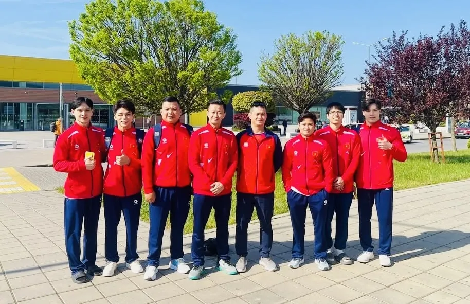 Đội TDDC Việt Nam có mặt thi đấu tại Bulgaria. Ảnh: MINH SANG
