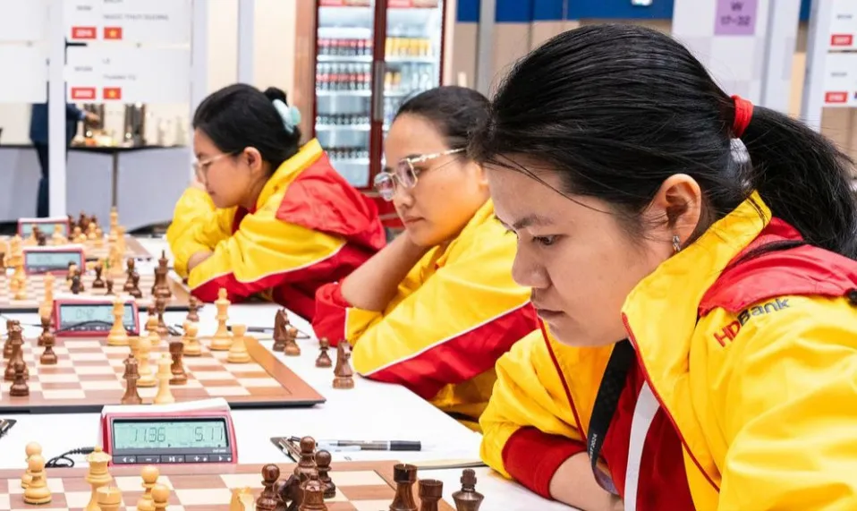 Thảo Nguyên không giành được kết quả như ý tại giải vô địch châu Á 2025. Ảnh: FIDE