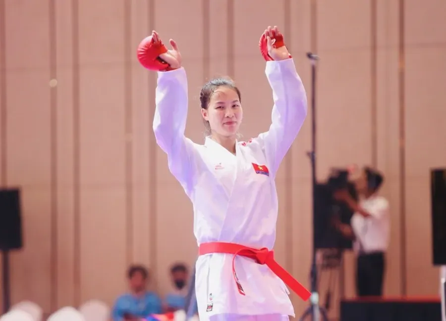 Tuyển thủ karate Việt Nam tự tin chuẩn bị chuyên môn để thi đấu giải vô địch châu Á 2025. Ảnh: DŨNG PHƯƠNG