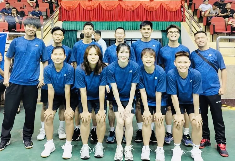 Đội cầu lông TPHCM đang nỗ lực tìm thành tích cao nhất tại giải vô địch đồng đội quốc gia 2025. Ảnh: MINH MINH