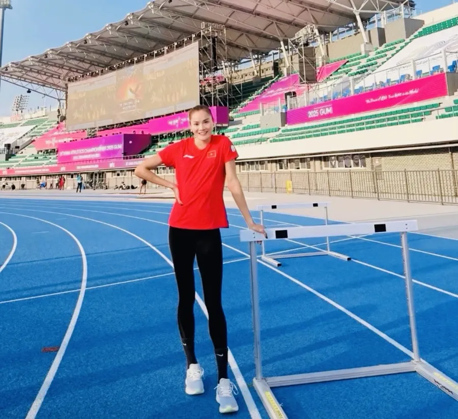 Quách Thị Lan đã có hạng 6 châu Á trong nội dung 400m rào sở trường. Ảnh: LAN QUÁCH