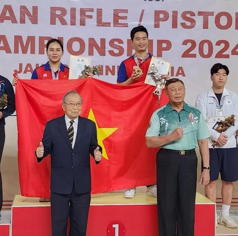 Thu Vinh và Quang Huy sẽ tới Đức thi đấu trong tuần tới để tiếp tục tìm thêm thành tích cho mình. Ảnh: BANSUNGVN