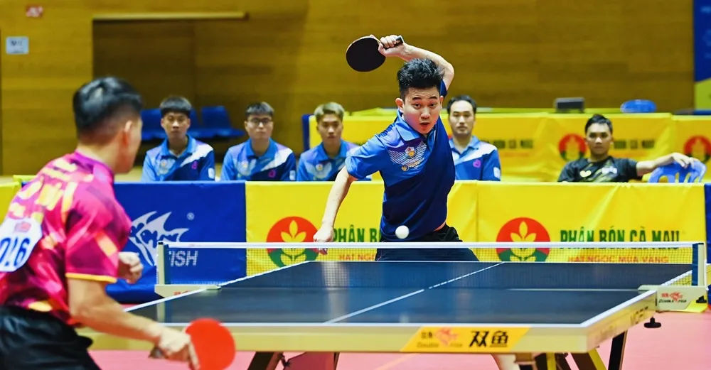 Lê Đình Đức thi đấu thuyết phục tại giải vô địch quốc gia 2025 vừa qua ở Đà Nẵng. Ảnh: DUY LINH