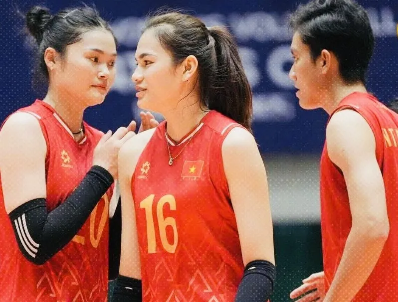 Đội tuyển bóng chuyền nữ Việt Nam có chiến thắng đầu tay tại giải AVC Nations Cup 2025. Ảnh: VFV