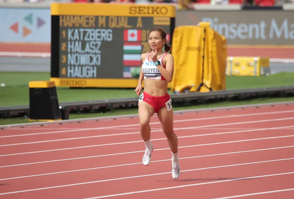 Nguyễn Thị Oanh là người gần nhất từng dự giải vô địch thế giới năm 2023 cho điền kinh Việt Nam. Ảnh: IAAF