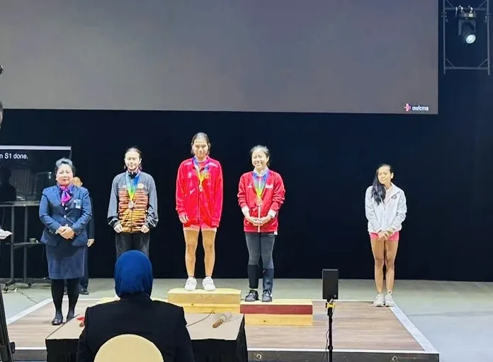 Lực sĩ Y Liên có tấm HCV tại giải vô địch Đông Nam Á 2025. Ảnh: NGUYỄN HUY