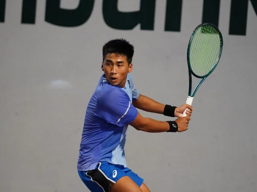 Tay vợt Vũ Hà Minh Đức góp mặt trong thành phần đội quần vợt nam Việt Nam thi đấu sắp tới. Ảnh: VTF