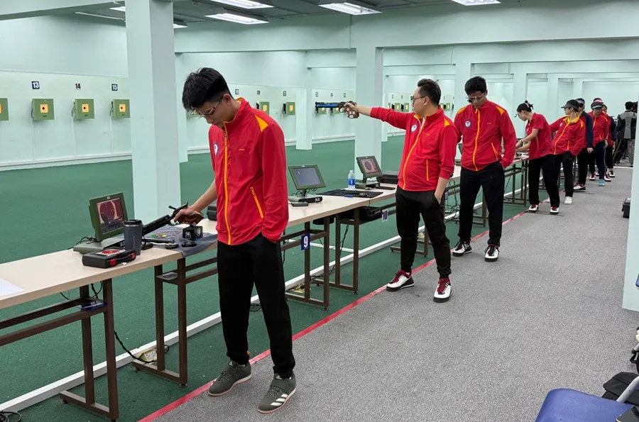 Bắn súng là đội tuyển sẽ được trang bị công nghệ AI trong huấn luyện chuyên môn tới đây. Ảnh: MINH MINH