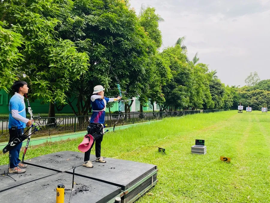 Đội tuyển bắn cung Việt Nam sẽ được trang bị ứng dụng AI vào chương trình tập luyện, huấn luyện tới đây. Ảnh: MINH MINH