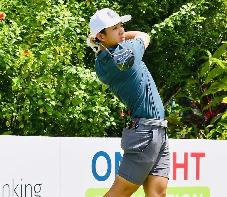 Golfer Nguyễn Anh Minh thi đấu tốt tại Singapore vừa qua. Ảnh: VGA