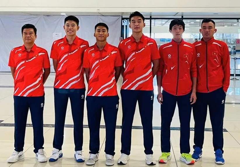 Các tay vợt của Việt Nam rất quyết tâm thi đấu Davis Cup 2025 Nhóm 3 trên sân nhà lần này. Ảnh: VTF
