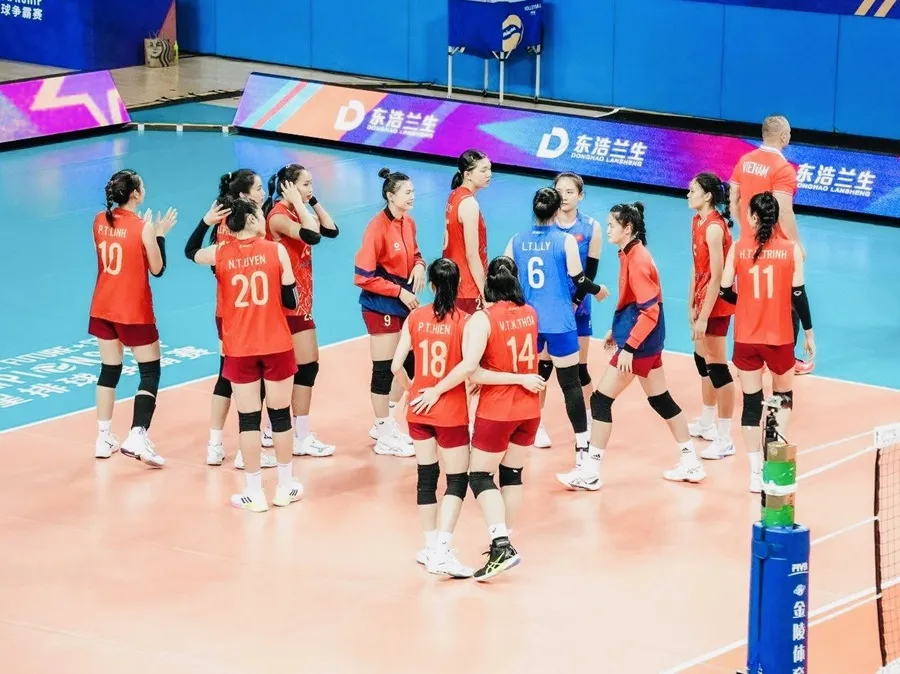 Đội tuyển bóng chuyền nữ Việt Nam đã vào bán kết tại Thượng Hải (Trung Quốc). Ảnh: BTC