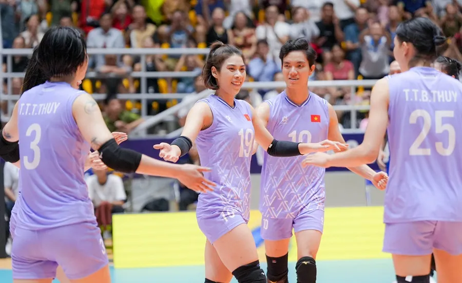 Đội tuyển bóng chuyền nữ Việt Nam tự tin tham dự giải SEA V.League 2025. Ảnh: AVC
