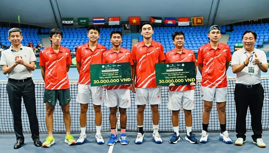 Quần vợt Việt Nam vẫn đang tìm kiếm thêm những gương mặt tốt để đội tuyển quốc gia thi đấu với hiệu quả cao nhất. Ảnh: VTF