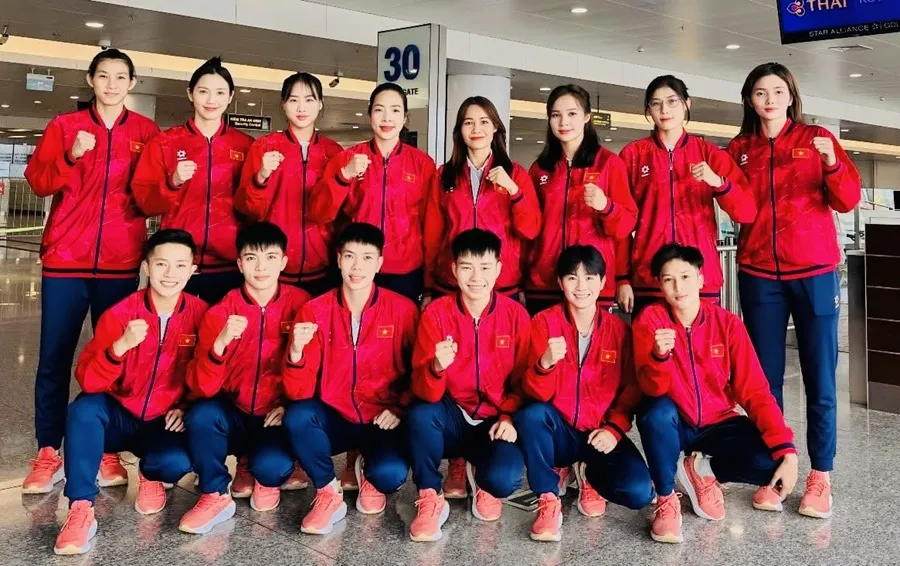 Tuyển thủ đội tuyển cầu mây nữ Việt Nam tự tin tham dự giải vô địch thế giới 2025. Ảnh: MINH MINH