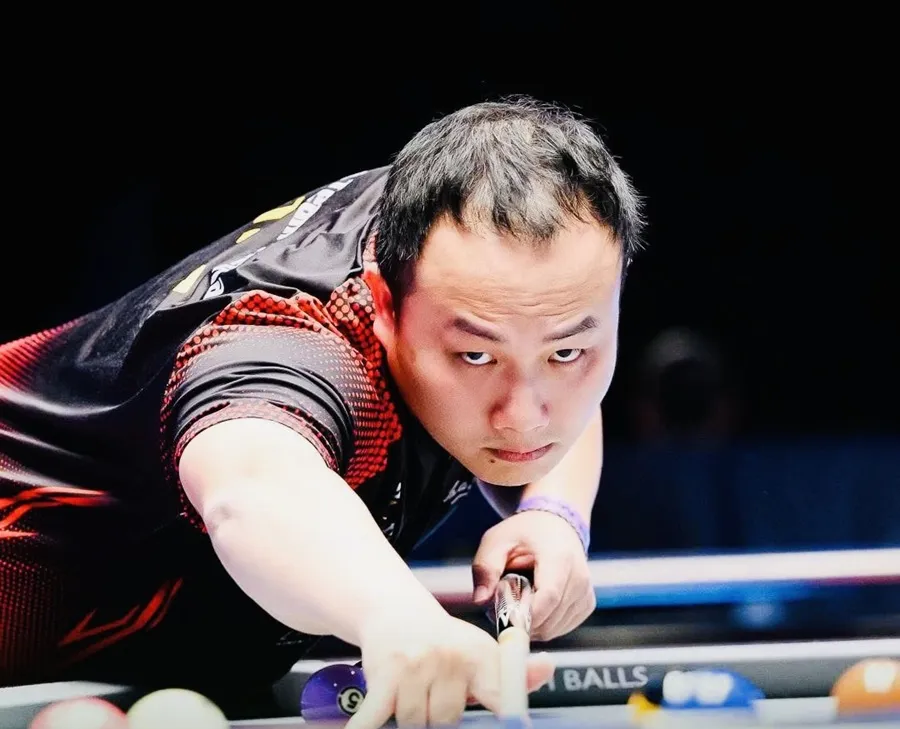 Cơ thủ Nguyễn Anh Tuấn đã có trận thắng hấp dẫn trong cuộc đấu đầu tiên. Ảnh: BILLIARDSPROMOTION VIETNAM