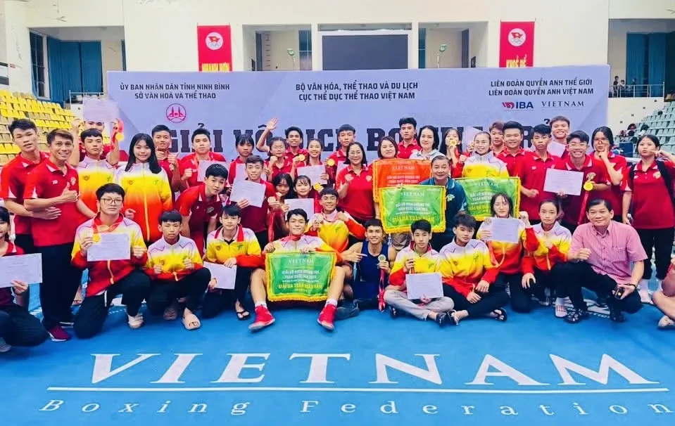 Đội tuyển boxing TPHCM đạt kết quả cao tại giải vô địch trẻ quốc gia năm nay. Ảnh: BXTPHCM