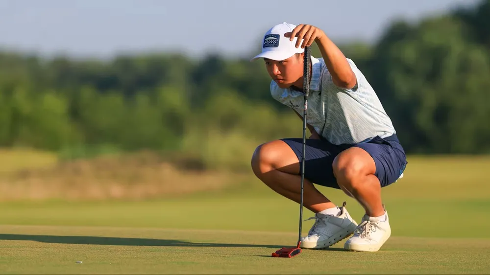 Anh Minh thi đấu trận chung kết của giải. Ảnh: USGA