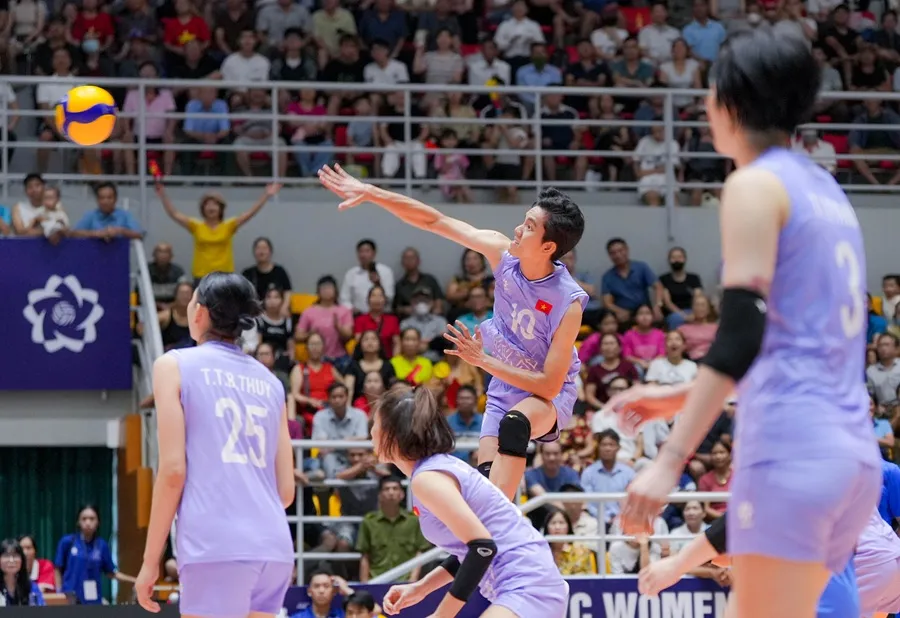 Đội tuyển bóng chuyền nữ Việt Nam có mục tiêu chinh phục vị trí số 1 giải SEA V.League 2025. Ảnh: AVC