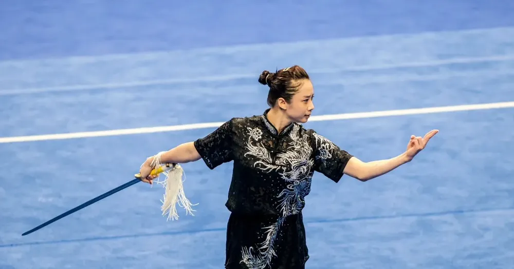 Dương Thúy Vi tiếp tục là tuyển thủ chủ lực của đội wushu Việt Nam tại World Games 2025. Ảnh: DŨNG PHƯƠNG