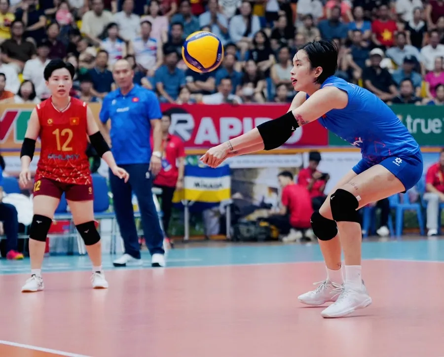 Chủ công Trần Thị Thanh Thúy tiếp tục là gương mặt chủ lực của bóng chuyền nữ Việt Nam tại giải thế giới 2025. Ảnh: VFV