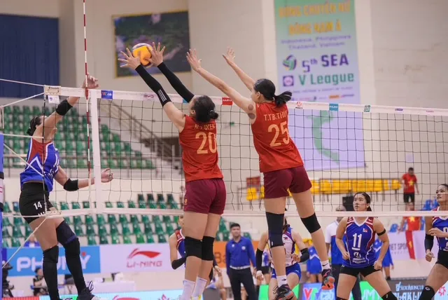 Đội tuyển bóng chuyền nữ Việt Nam đã có chiến thắng trước đội Philippines. Ảnh: SEAVLEAGUE