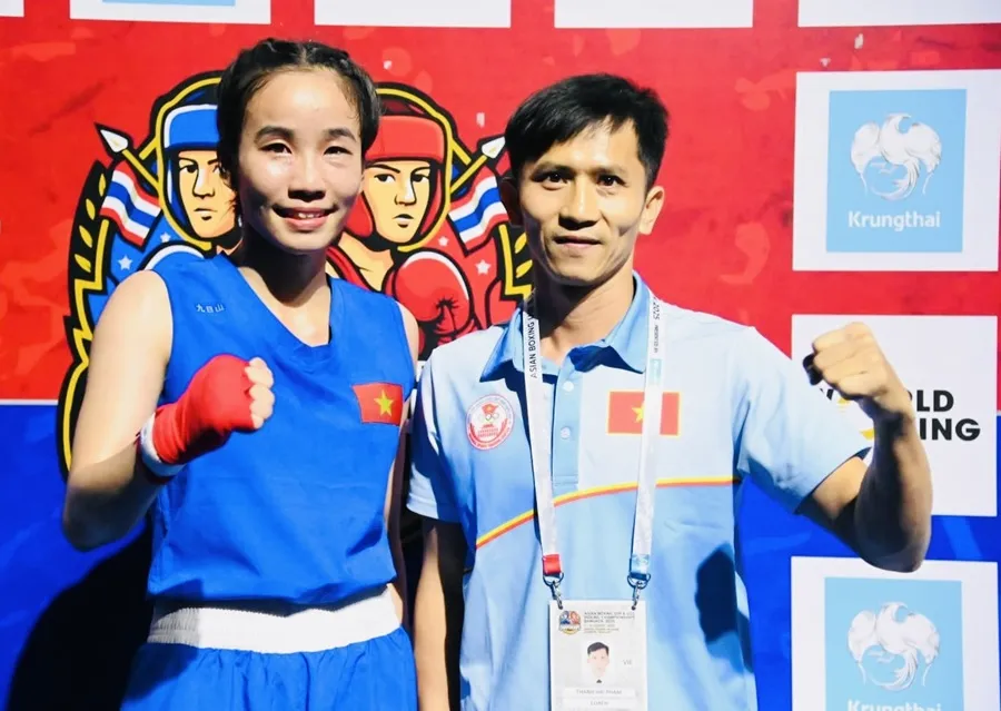 Tuyển thủ Ngọc Trân có HCB tại cuộc đấu tại Thái Lan lần này. Ảnh: WORLDBOXING