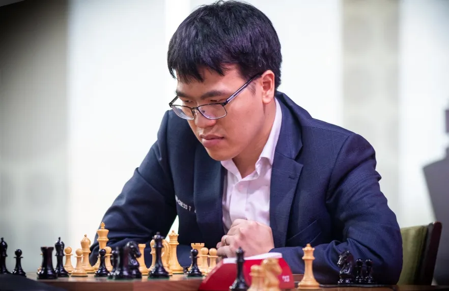 Lê Quang Liêm có hạng 6 chung cuộc giải tại St Louis (Mỹ). Ảnh: GRANDCHESSTOUR