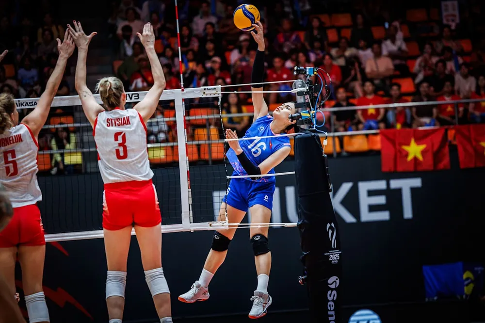 Đội tuyển bóng chuyền nữ Việt Nam vẫn trong top 25 đội đứng đầu thế giới. Ảnh: FIVB