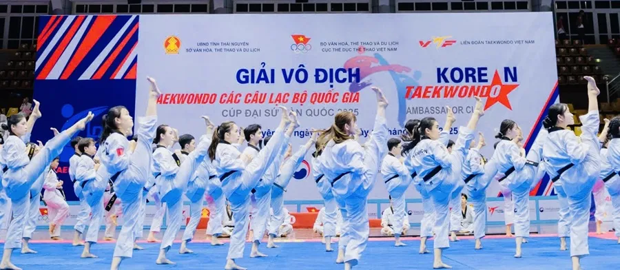 VĐV đang tham dự giải đấu tại Thái Nguyên. Ảnh: V.X.THÀNH