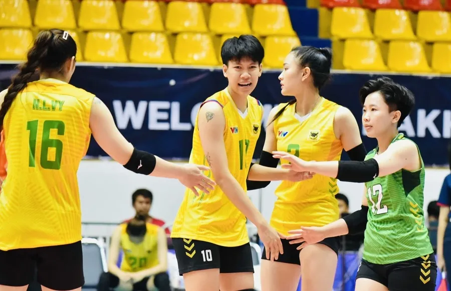 Đội VTV Bình Điền Long An thua trận tại tứ kết giải đấu đang tổ chức ở Thái Lan. Ảnh: SMM