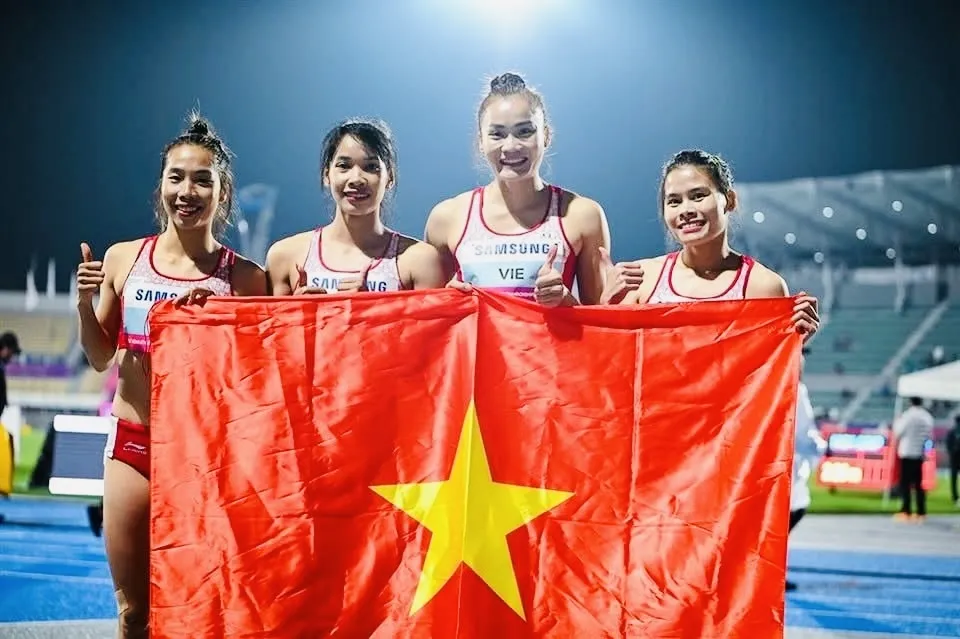 Quách Thị Lan không sang Pháp nhưng vẫn là gương mặt quan trọng của đội tuyển điền kinh Việt Nam. Ảnh: AAA