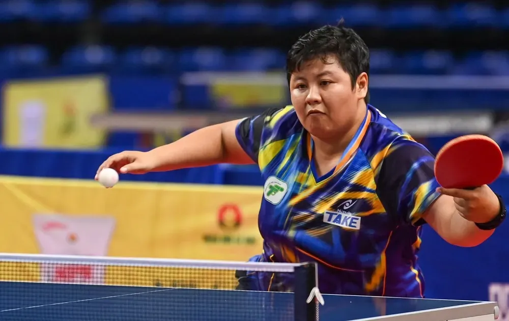 Tay vợt Mai Hoàng Mỹ Trang và đồng đội giành HCV tại giải vô địch đội mạnh quốc gia 2025. Ảnh: DUY LINH