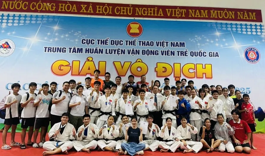 Đội judo TPHCM đã có kết quả tốt nhất tại giải năm nay. Ảnh: ĐẠI NGHĨA